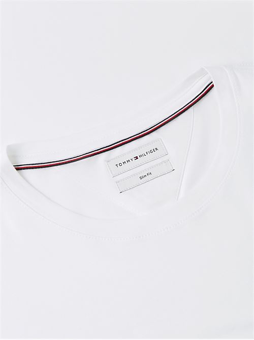 stretch slim fit logo sleeve tee TOMMY HILFIGER | MW0MW10804YBR